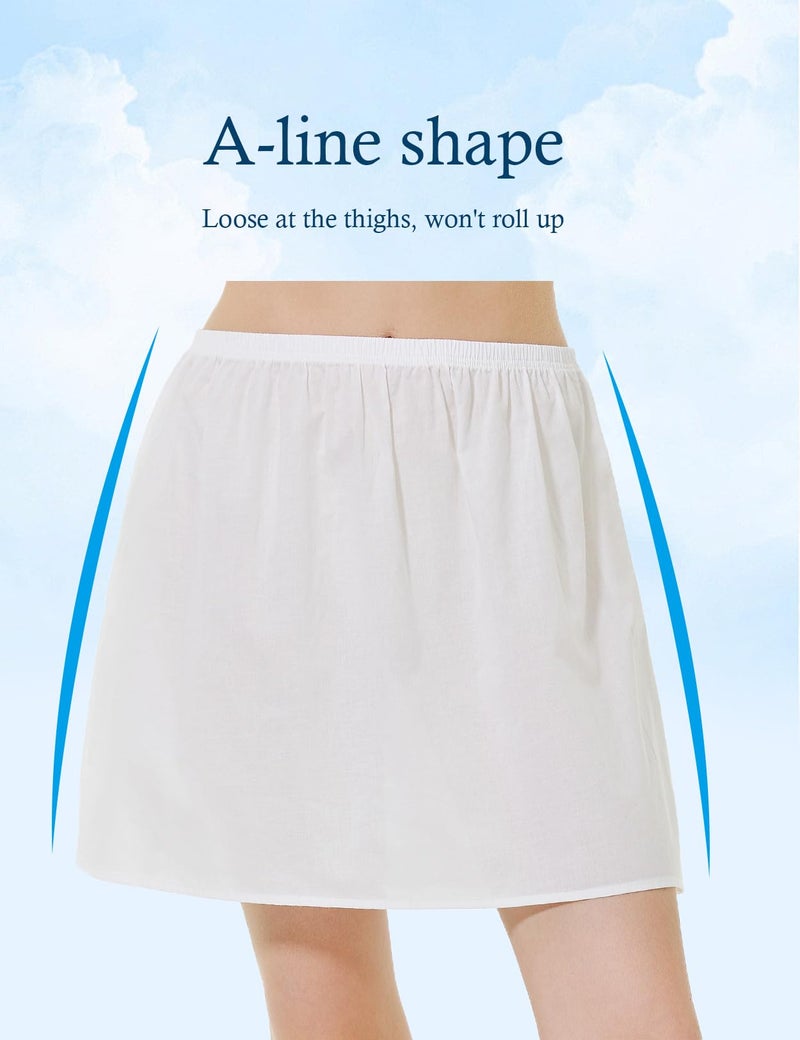 BEAUTELICATE Womens Half Slip 100% Cotton Vintage Underskirt - Image 4